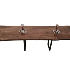 European Oak Dining Room Table Top LiVe Edge UV Lacquered (with Resin) 35mm By 940mm By 3000mm