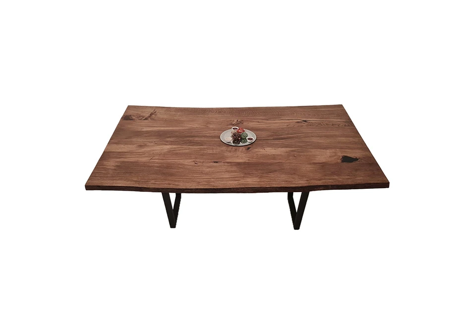 European Oak Dining Room Table Top LiVe Edge UV Lacquered (with Resin) 38mm By 1080mm By 1720mm 3 European Oak Dining Room Table Top LiVe Edge UV Lacquered (with Resin) 38mm By 1080mm By 1720mm