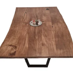 European Oak Dining Room Table Top LiVe Edge UV Lacquered (with Resin) 38mm By 1080mm By 1720mm 8 European Oak Dining Room Table Top LiVe Edge UV Lacquered (with Resin) 38mm By 1080mm By 1720mm -Wooden Flooring Elegant Shop tb024 3