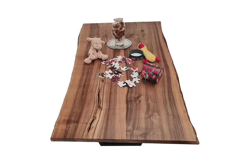 European Walnut Dining Room Table Top LiVe Edge UV Lacquered (with Resin) 38mm By 940mm By 1690mm 6 European Walnut Dining Room Table Top LiVe Edge UV Lacquered (with Resin) 38mm By 940mm By 1690mm - Image 4
