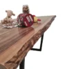European Walnut Dining Room Table Top LiVe Edge UV Lacquered (with Resin) 38mm By 940mm By 1690mm -Wooden Flooring Elegant Shop tb025 2