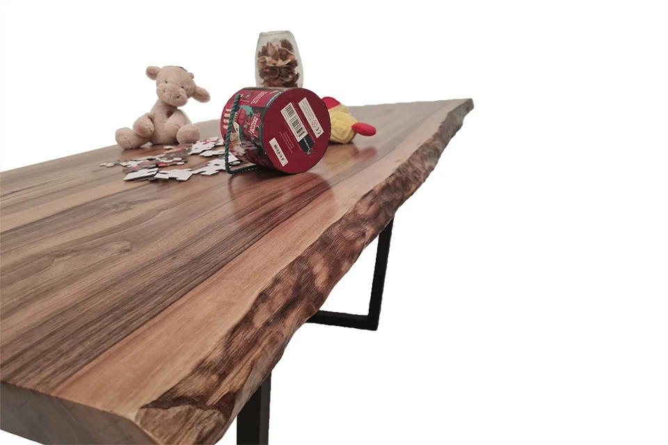 European Walnut Dining Room Table Top LiVe Edge UV Lacquered (with Resin) 38mm By 940mm By 1690mm 3 European Walnut Dining Room Table Top LiVe Edge UV Lacquered (with Resin) 38mm By 940mm By 1690mm