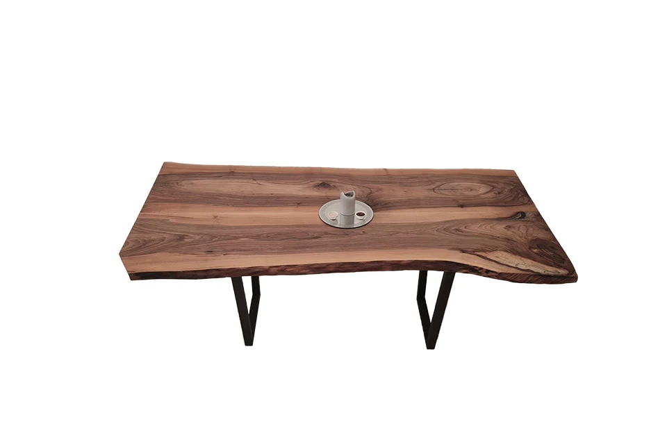 European Walnut Dining Room Table Top LiVe Edge UV Lacquered (with Resin) 38mm By 920mm By 1820mm 3 European Walnut Dining Room Table Top LiVe Edge UV Lacquered (with Resin) 38mm By 920mm By 1820mm