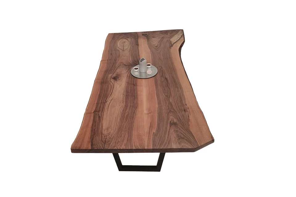 European Walnut Dining Room Table Top LiVe Edge UV Lacquered (with Resin) 38mm By 920mm By 1820mm 5 European Walnut Dining Room Table Top LiVe Edge UV Lacquered (with Resin) 38mm By 920mm By 1820mm - Image 3