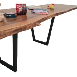 European Walnut Dining Room Table Top LiVe Edge UV Lacquered (with Resin) 35mm By 750mm By 4040mm