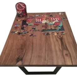 European Walnut Dining Room Table Top Straight Unfinished Edge 40mm By 640mm By 1040mm -Wooden Flooring Elegant Shop tb040