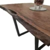European Walnut Dining Room Table Top LiVe Edge UV Lacquered (with Resin) 40mm By 820mm By 1090mm -Wooden Flooring Elegant Shop tb042 1