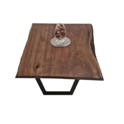 European Walnut Dining Room Table Top LiVe Edge UV Lacquered (with Resin) 40mm By 820mm By 1090mm -Wooden Flooring Elegant Shop tb042 3