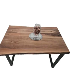 European Walnut Dining Room Table Top LiVe Edge UV Lacquered (with Resin) 35mm By 800mm By 1080mm 8 European Walnut Dining Room Table Top LiVe Edge UV Lacquered (with Resin) 35mm By 800mm By 1080mm -Wooden Flooring Elegant Shop tb053 3