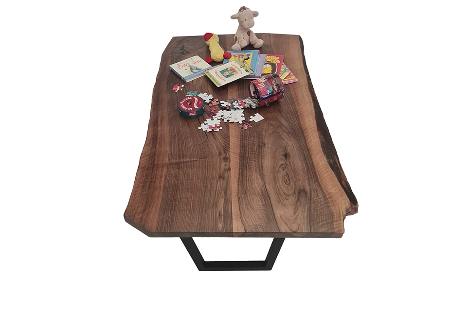 European Walnut Dining Room Table Top LiVe Edge UV Lacquered (with Resin) 35mm By 850mm By 1470mm 3 European Walnut Dining Room Table Top LiVe Edge UV Lacquered (with Resin) 35mm By 850mm By 1470mm