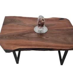 European Walnut Dining Room Table Top LiVe Edge UV Lacquered (with Resin) 38mm By 900mm By 1320mm 8 European Walnut Dining Room Table Top LiVe Edge UV Lacquered (with Resin) 38mm By 900mm By 1320mm -Wooden Flooring Elegant Shop tb060 5