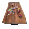European Walnut Dining Room Table Top LiVe Edge UV Lacquered (with Resin) 38mm By 820mm By 1820mm -Wooden Flooring Elegant Shop tb065 2