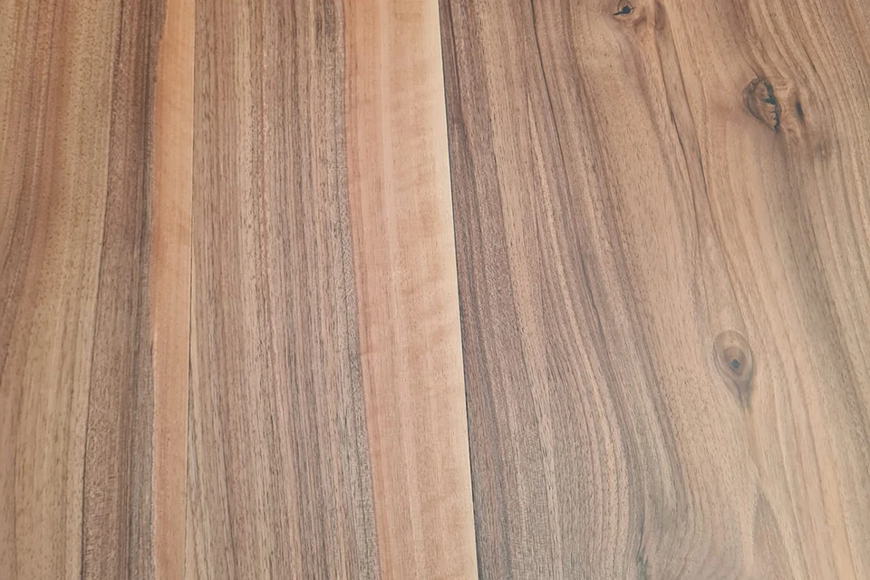 European Walnut Dining Room Table Top LiVe Edge UV Lacquered (with Resin) 37mm By 870mm By 1940mm 6 European Walnut Dining Room Table Top LiVe Edge UV Lacquered (with Resin) 37mm By 870mm By 1940mm - Image 4