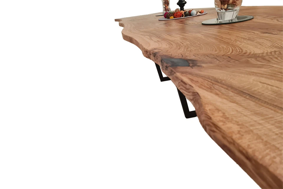 European Oak Dining Room Table Top LiVe Edge UV Lacquered (with Resin) 35mm By 1050mm By 3300mm 5 European Oak Dining Room Table Top LiVe Edge UV Lacquered (with Resin) 35mm By 1050mm By 3300mm - Image 3