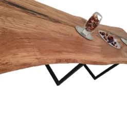 European Oak Dining Room Table Top LiVe Edge UV Lacquered (with Resin) 40mm By 1040mm By 3130mm -Wooden Flooring Elegant Shop tb076 5