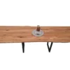 European Oak Dining Room Table Top LiVe Edge UV Lacquered (with Resin) 35mm By 830mm By 2850mm