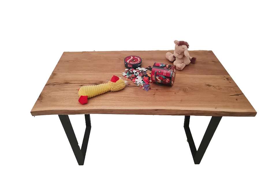 European Oak Dining Room Table Top LiVe Edge UV Lacquered (with Resin) 35mm By 720mm By 1200mm 3 European Oak Dining Room Table Top LiVe Edge UV Lacquered (with Resin) 35mm By 720mm By 1200mm