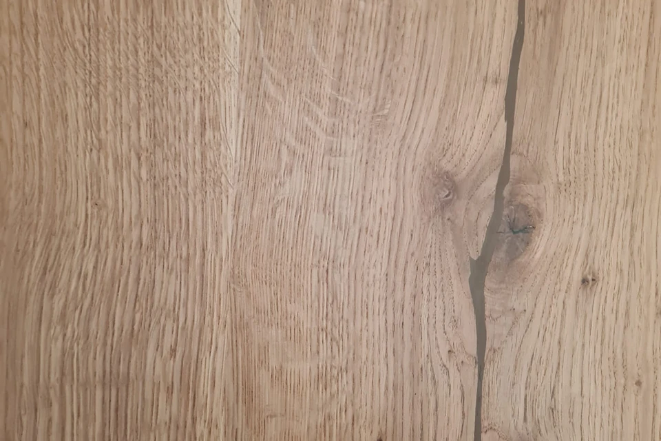 European Oak Dining Room Table Top LiVe Edge UV Lacquered (with Resin) 35mm By 720mm By 1200mm 6 European Oak Dining Room Table Top LiVe Edge UV Lacquered (with Resin) 35mm By 720mm By 1200mm - Image 4