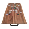 European Walnut Dining Room Table Top LiVe Edge UV Lacquered (with Resin) 35mm By 840mm By 1470mm -Wooden Flooring Elegant Shop tb095 2