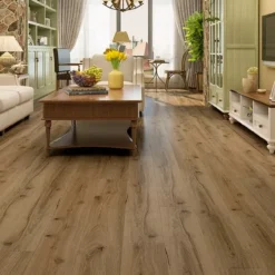 Supremo Luxury Click Vinyl Rigid Core Flooring Adobe Sand With Built In Underlay 5mm By 180mm By 1220mm