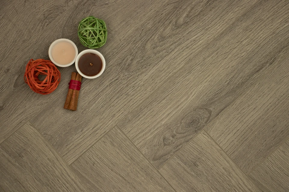 Supremo Luxury Click Vinyl Rigid Core Herringbone Flooring Cotton Wood With Built In Underlay 6mm By 100 By 600mm 4 Supremo Luxury Click Vinyl Rigid Core Herringbone Flooring Cotton Wood With Built In Underlay 6mm By 100 By 600mm - Image 2
