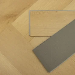 Supremo Luxury Click Vinyl Rigid Core Herringbone Flooring Silica With Built In Underlay 6mm By 127mm By 610mm -Wooden Flooring Elegant Shop vl063 11