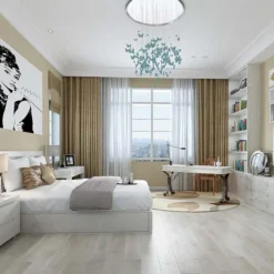 Supremo Royal Luxury Click Vinyl Rigid Core Flooring Pure White With Built In Underlay 6mm By 228mm By 1220mm