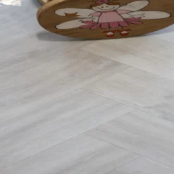 Supremo Diamond Luxury Click Vinyl Rigid Core Herringbone Flooring Bianca With Built In Underlay 8mm By 127mm By 610mm -Wooden Flooring Elegant Shop vl090